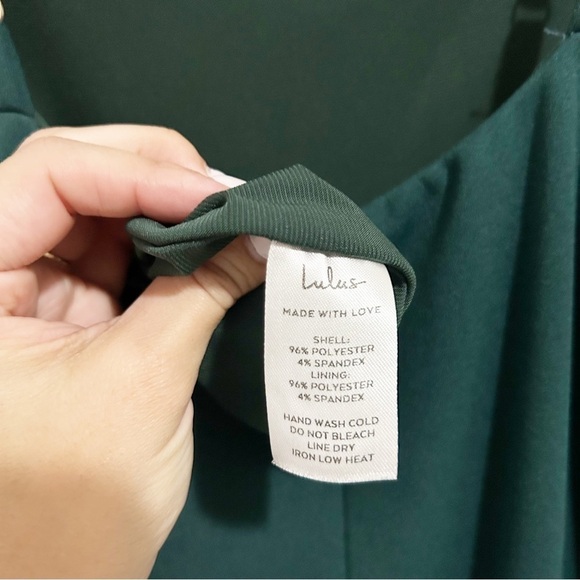 Lulus Tier and There Hunter Green Tiered Trumpet Hem Maxi Dress Size Large (L) - Picture 9 of 10